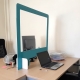 Cloison de bureau transparente